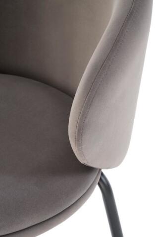 Стул барный HALMAR H121 серый/черный