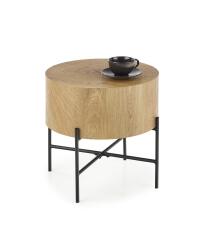 Стол журнальный HALMAR BROOKLYN-S дуб натуральный/черный, 45/45 Стол журнальный HALMAR BROOKLYN-S дуб натуральный/черный, 45/45