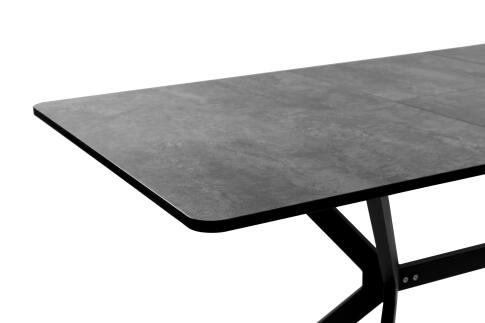 Стол ВВР Миллер камень темный/черный №7, ЛДСП 120-160/80