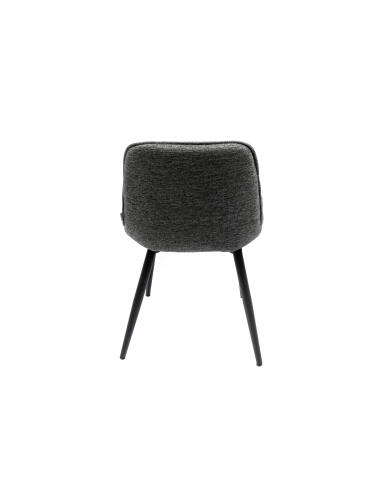 Стул ВВР Бостон серый/черный, рогожка