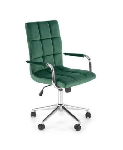 Кресло компьютерное HALMAR GONZO 4 темно-зеленый/хром