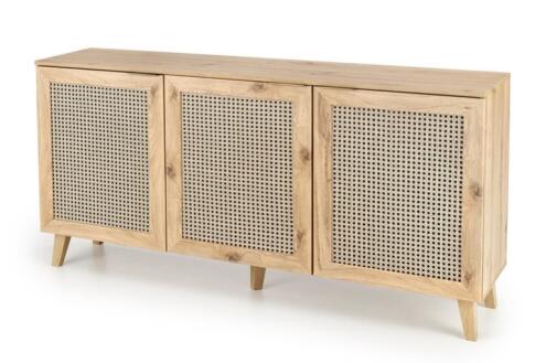 Комод HALMAR BORNEO KM-1 дуб артизан/черный