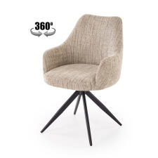 Стул HALMAR K564 бежевый/черный, поворотный