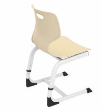 Стул Sheffilton SHT-S-TN22/5-7 бежевый/белый муар