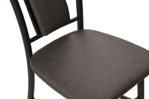 Стул ВВР Марсель бурый/черный, рогожка