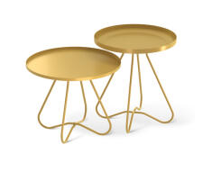 Стол журнальный Sheffilton SHT-CT3/CT3-2 артикул SHT-СЖ21 золото (комплект 2 шт.)