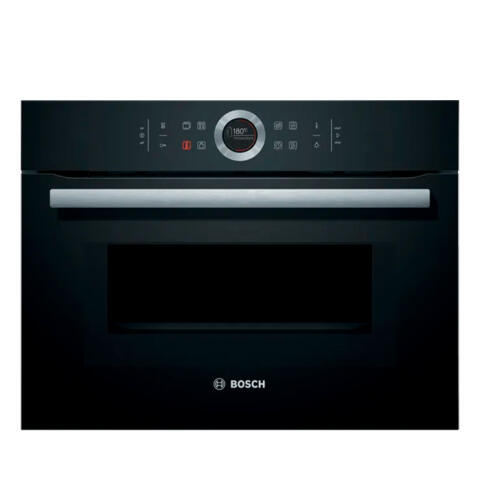 Духовой шкаф BOSCH компактный с СВЧ CMG633BB1