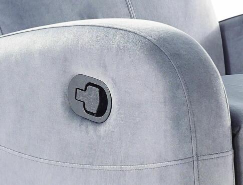 Кресло SIGNAL OLIMP Velvet Bluvel 14 раскладное, серый