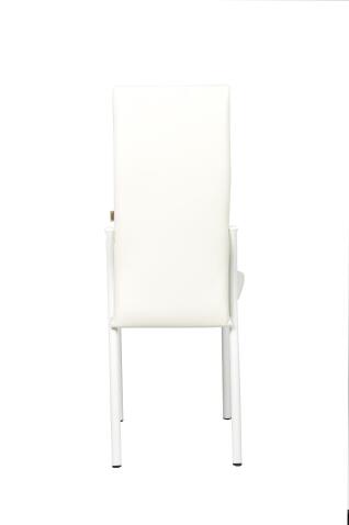 Стул ВВР Прага белый/белый, экокожа