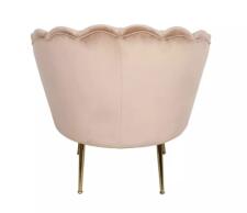 Кресло SIGNAL CAMELLIA Velvet Bluvel 28 бежевый/золотой
