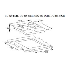Поверхность газовая WEISSGAUFF HG 430 WGH