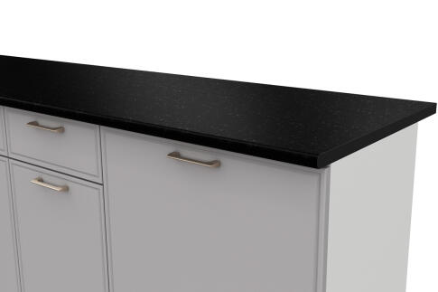 Кухонный гарнитур NN-Мебель "Адель К" 2,0м Белый/Нео/Черный