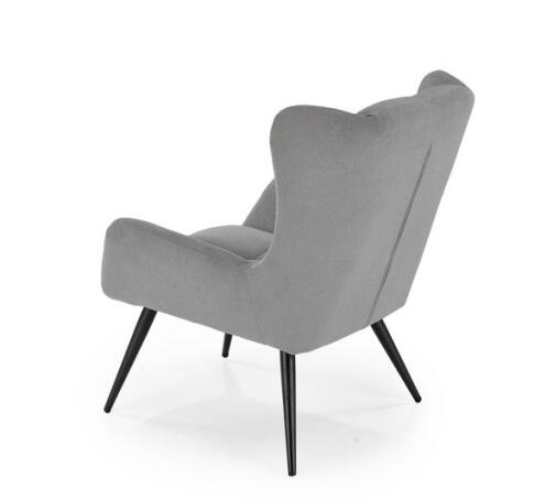 Кресло HALMAR BYRON серый/черный