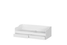 Кровать-диван NN Мебель КР 2 Белый текстурный, универсальная 90х200