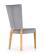 Стул HALMAR ROIS дуб медовый/серый