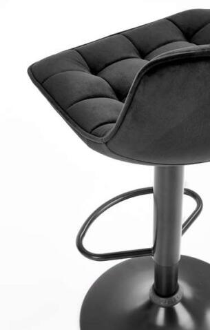 Стул барный HALMAR H95 черный/черный