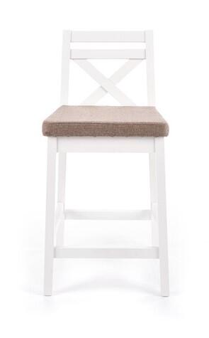 Стул барный HALMAR BORYS LOW белый/ INARI 23