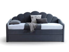 Кровать SIGNAL BELLA Velvet Bluvel 14 серый 90/200