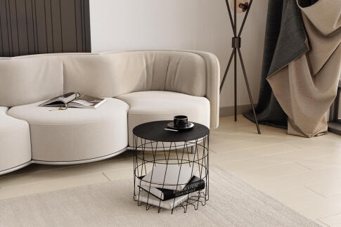 Стол журнальный Sheffilton SHT-CT41 сонора/черный муар