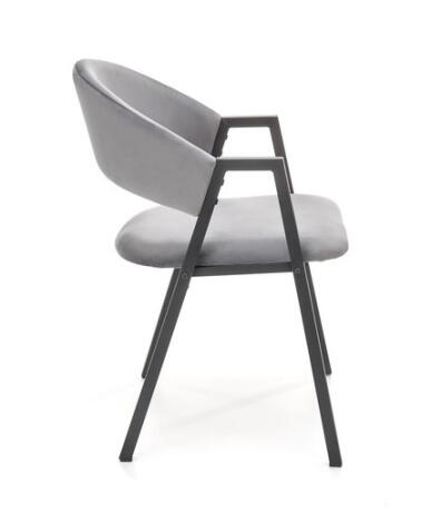 Стул HALMAR K473 серый/черный