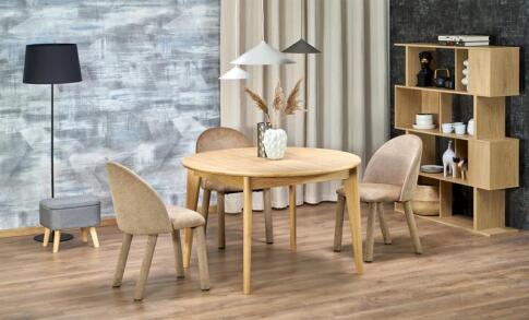 Стол обеденный HALMAR MAGNUS дуб натуральный 120-200/120