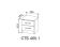 Тумба прикроватная ДСВ (МС Софи) СТБ 400.1 Сонома/Белый