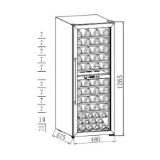 Винный шкаф WEISSGAUFF WWC-77 DB DualZone