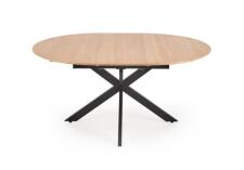 Стол обеденный HALMAR ACORD натуральный/черный 120-200/120