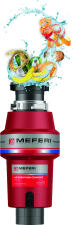 Измельчитель пищевых отходов MEFERI MFD750 PUSH COMFORT с пневмокнопкой