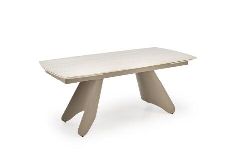 Стол обеденный HALMAR SALIX травертин/кашемир 180-260/90