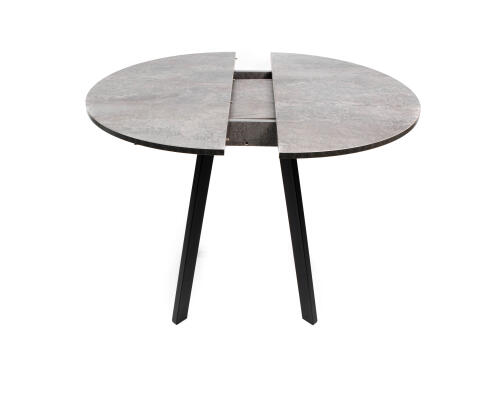 Стол ВВР Элип Камень темный/черный профиль, ЛДСП