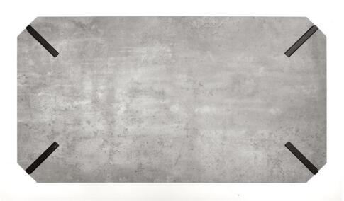 Стол журнальный HALMAR EMILY серый/черный, 110/60/42