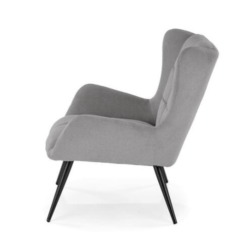 Кресло HALMAR BYRON серый/черный