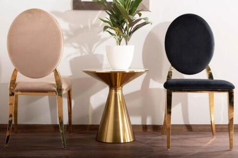 Стол журнальный SIGNAL ARIES белый/золотой 50