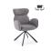 Стул HALMAR K571 серый/черный, поворотный