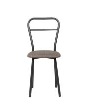 Стул ВВР Браун бурый/черный, рогожка