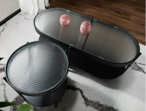 Стол журнальный SIGNAL LAGUNA B белый/черный, 110/50