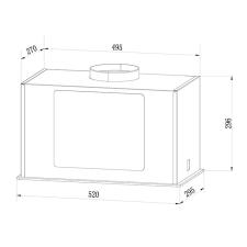 Вытяжка WEISSGAUFF AURA 1200 REMOTE BL