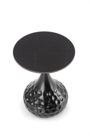 Стол журнальный HALMAR VERDE черный мрамор/черный