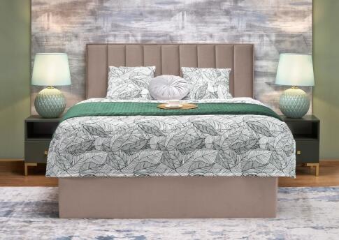 Кровать HALMAR ASENTO светло-бежевый, 160/200