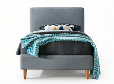 Кровать SIGNAL ACOMA tap. 23 серый/дуб, 90/200