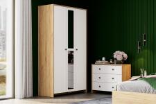 Комод NN Мебель (МС Дольче К) 3 ящика Дуб Золотой/Белый