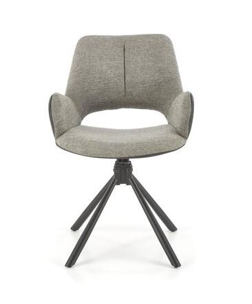 Стул HALMAR K494 серый/черный, поворотный