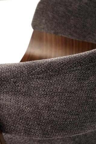 Стул HALMAR K545 серый/орех