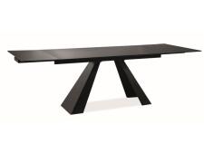 Стол обеденный SIGNAL SALVADORE черный мат/черный мат 160-240/90