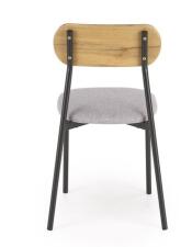 Комплект HALMAR NANDO (стол+ 2 стула) натуральный/черный/серый