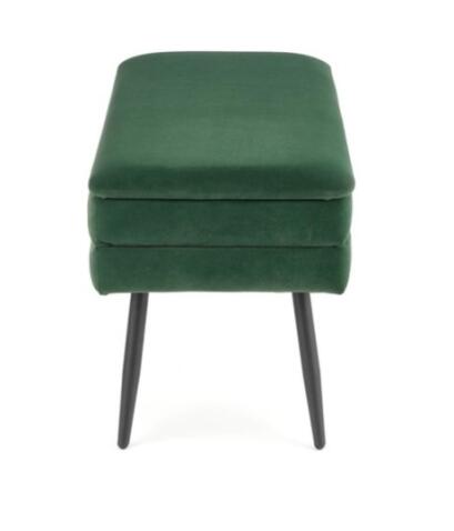 Скамья HALMAR VELVA темно-зеленый/черный