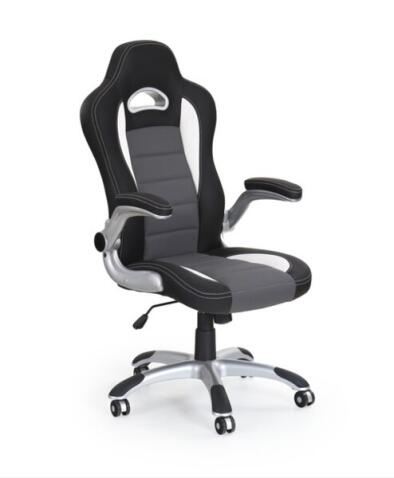 Кресло компьютерное HALMAR LOTUS черно-пепельный/серебристый