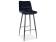 Стул барный SIGNAL CHIC H-1 Velvet Bluvel 19 черный/черный