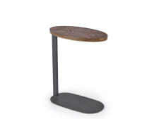 Стол журнальный HALMAR DELPHI ореховый/черный